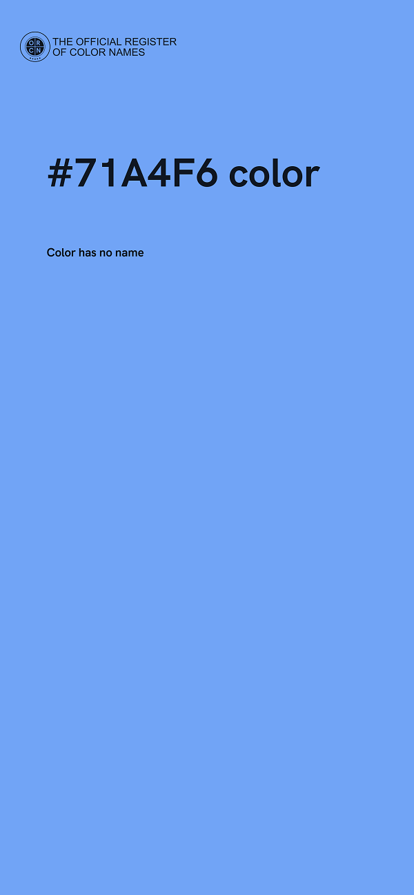 #71A4F6 color image