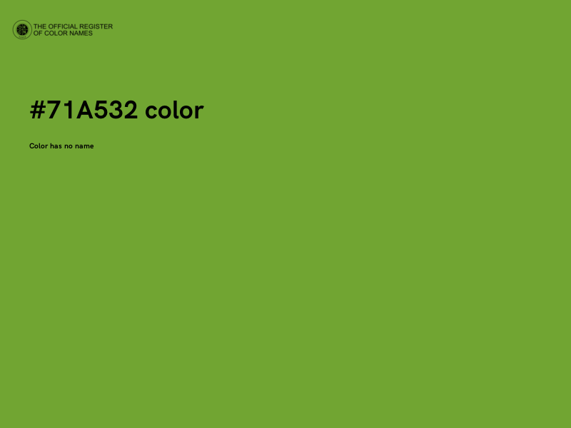 #71A532 color image