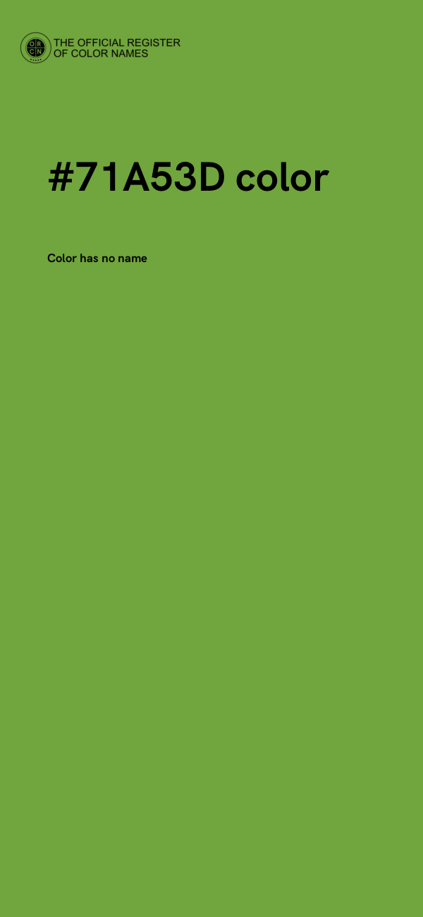#71A53D color image