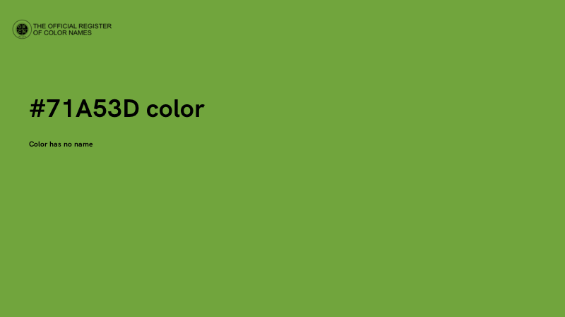 #71A53D color image