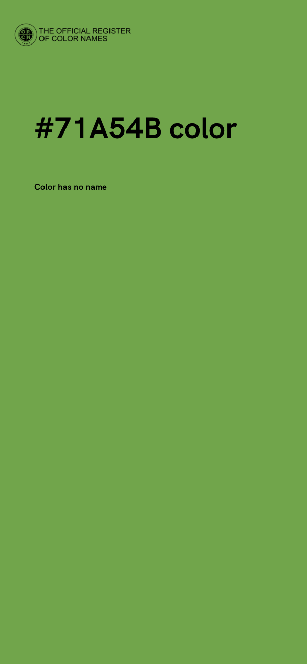 #71A54B color image