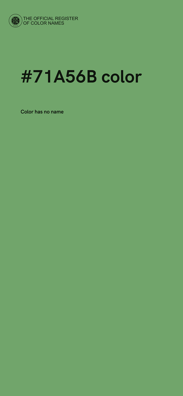 #71A56B color image