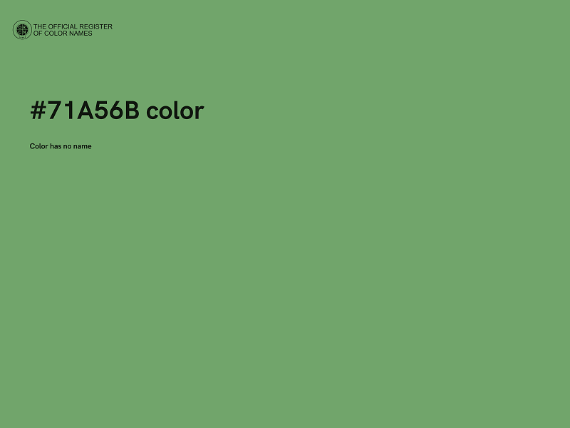 #71A56B color image