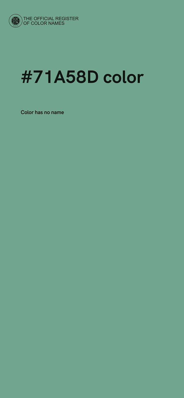 #71A58D color image
