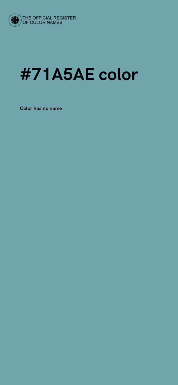 #71A5AE color image