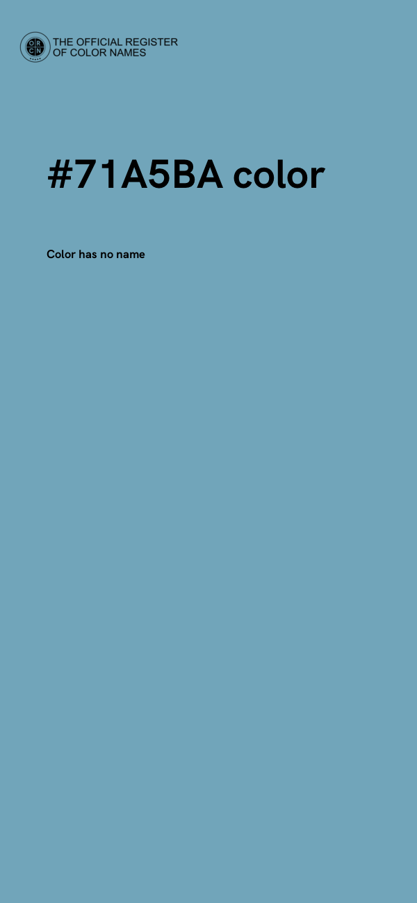 #71A5BA color image
