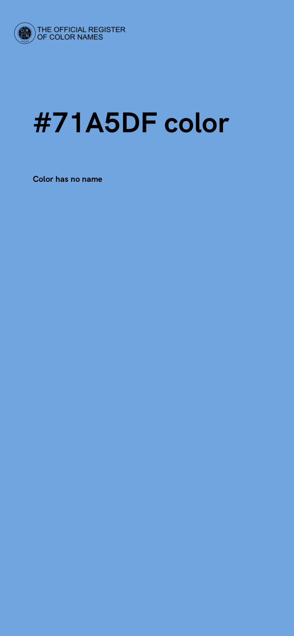 #71A5DF color image