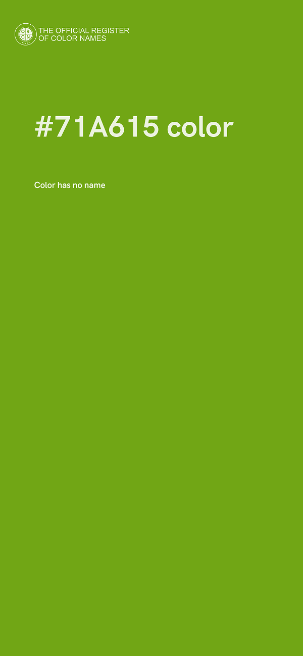 #71A615 color image