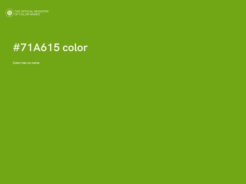 #71A615 color image