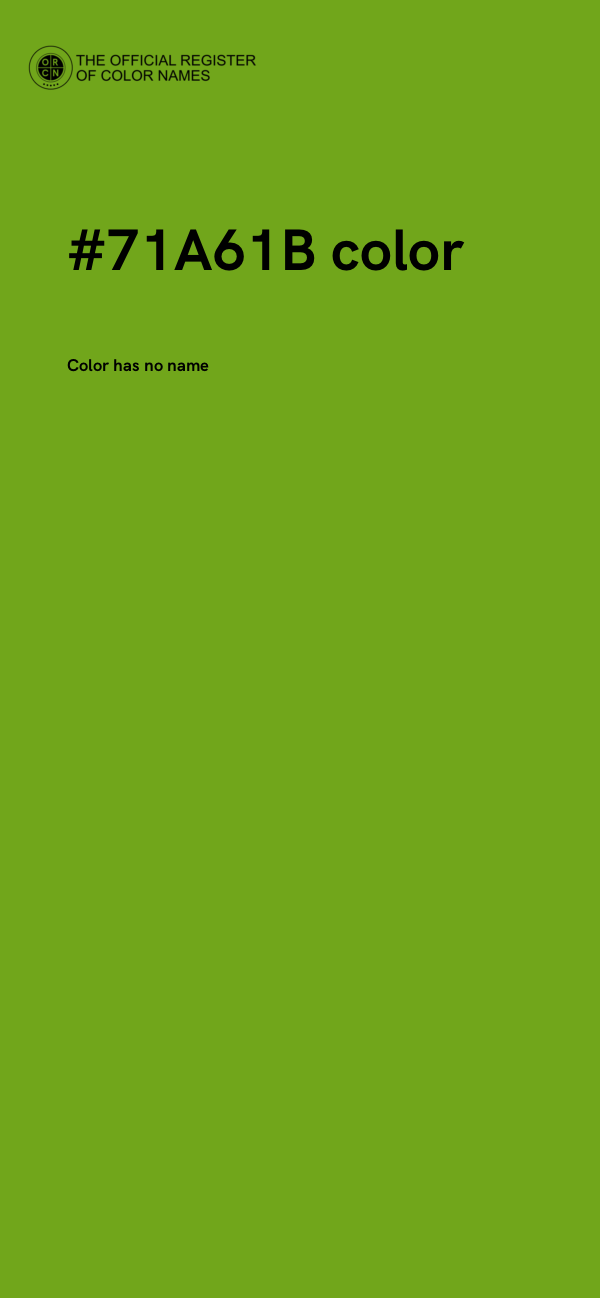 #71A61B color image