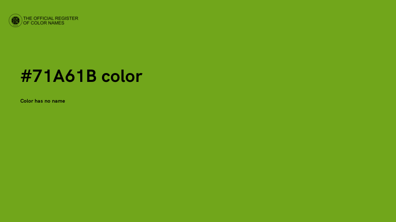 #71A61B color image