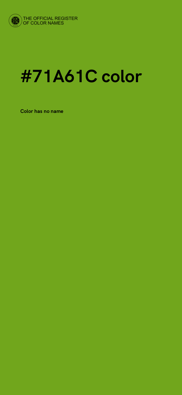 #71A61C color image
