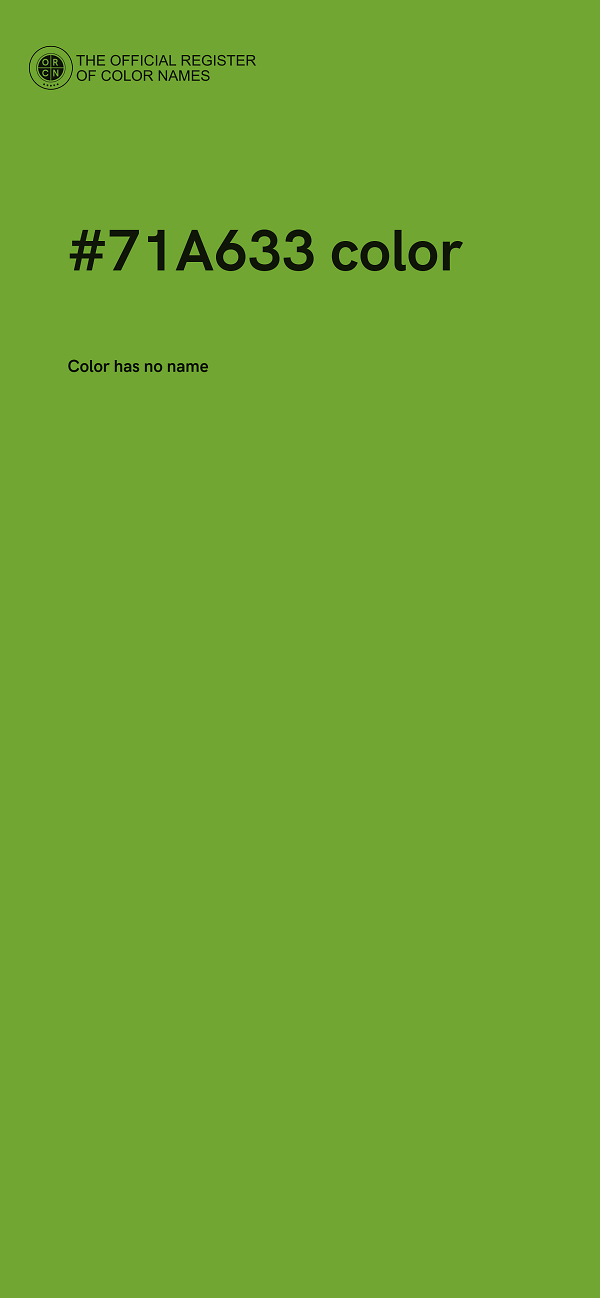 #71A633 color image