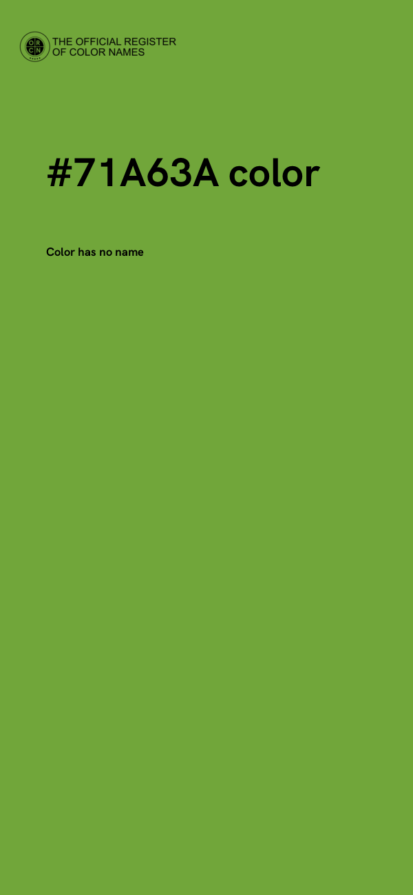 #71A63A color image