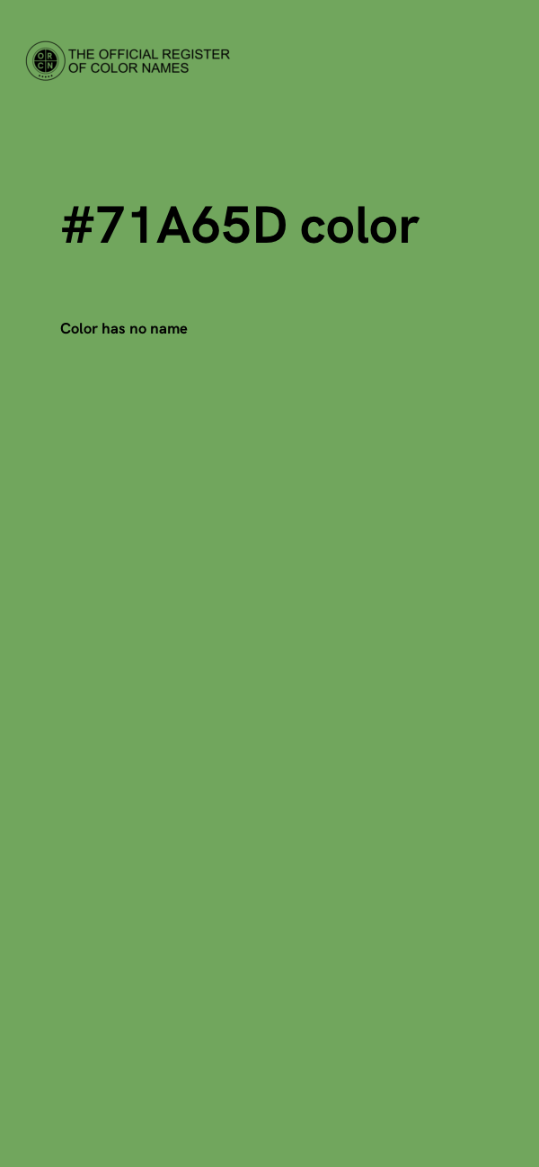 #71A65D color image