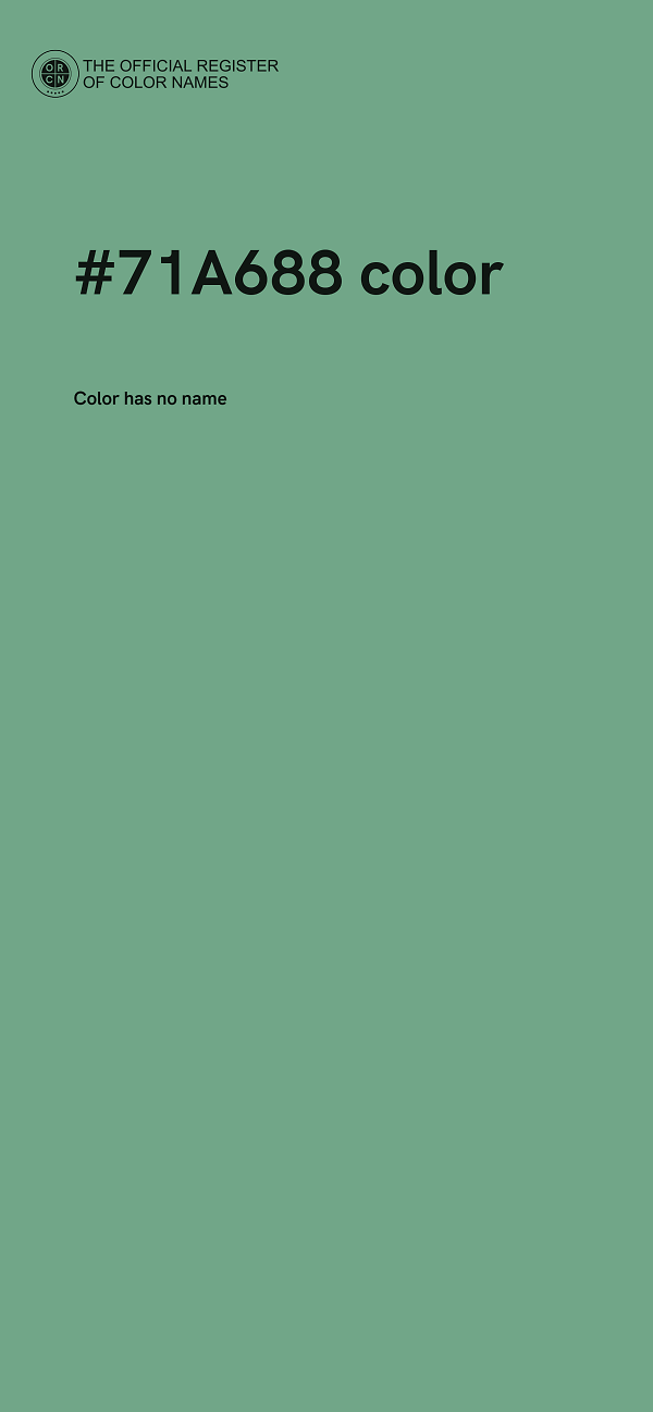 #71A688 color image