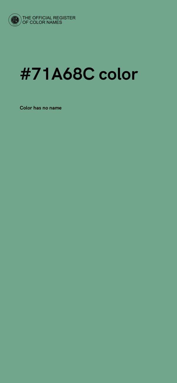 #71A68C color image