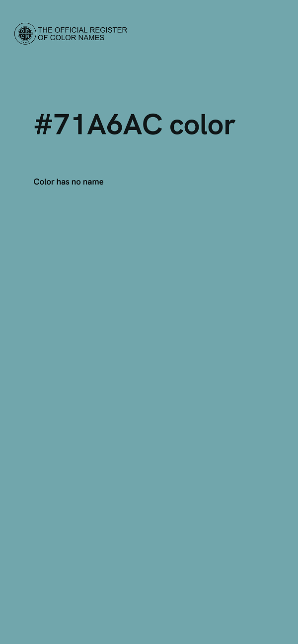 #71A6AC color image