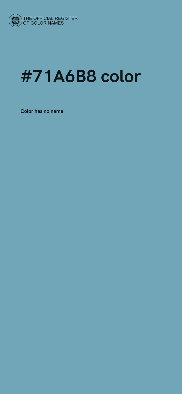#71A6B8 color image