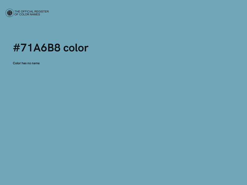 #71A6B8 color image