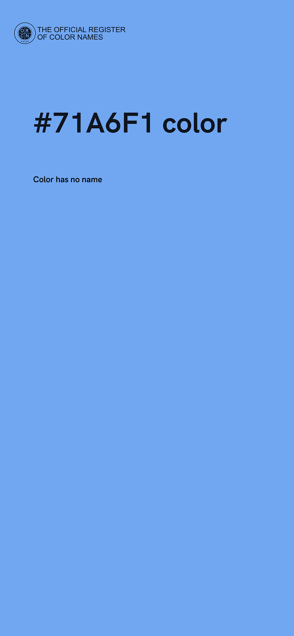 #71A6F1 color image