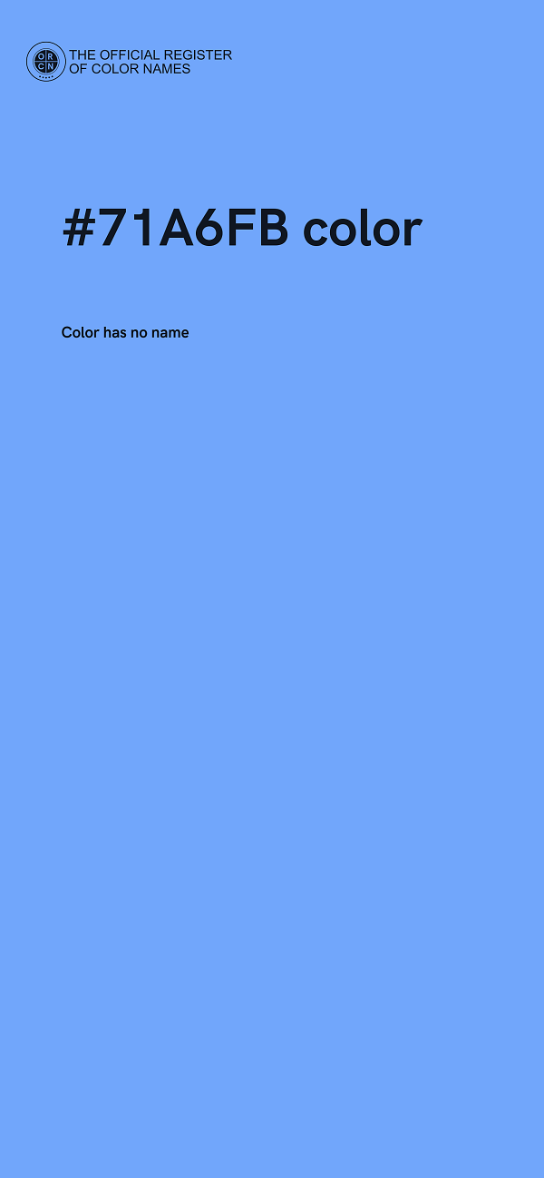 #71A6FB color image