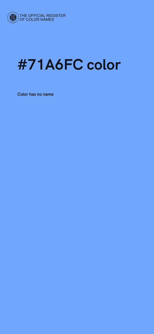 #71A6FC color image