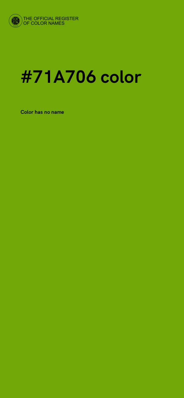 #71A706 color image