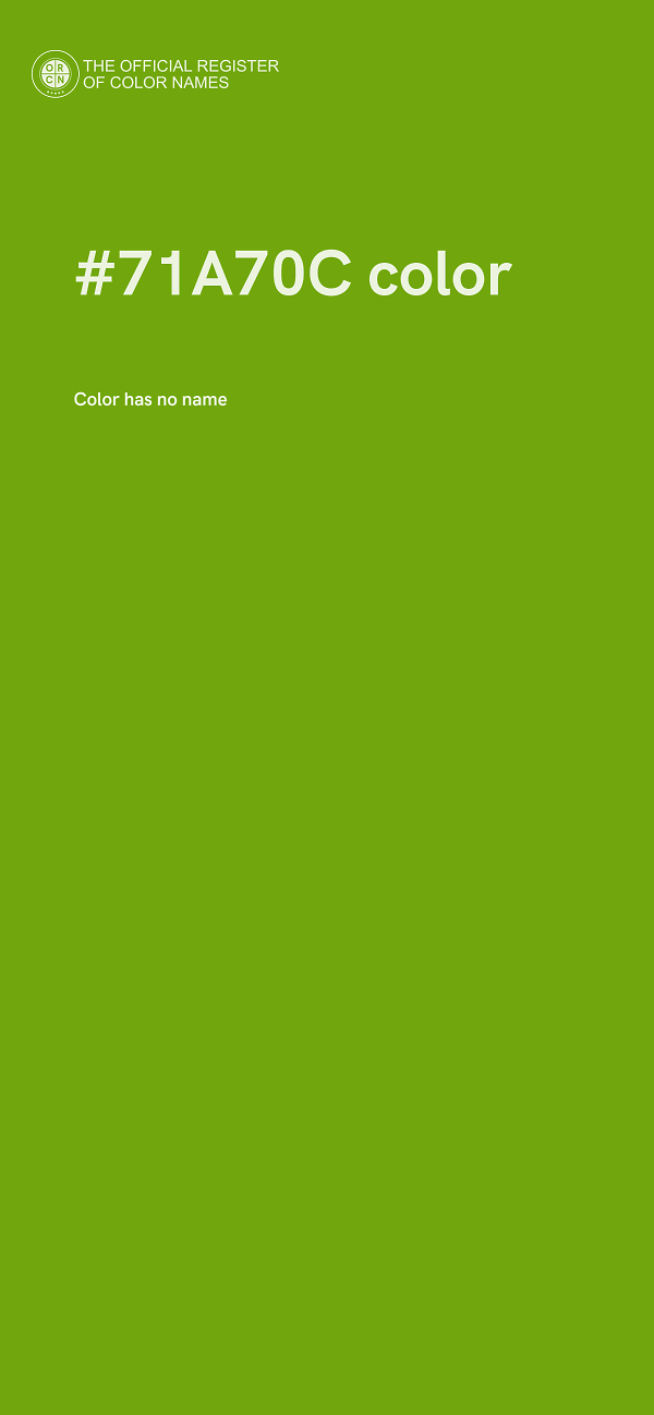 #71A70C color image