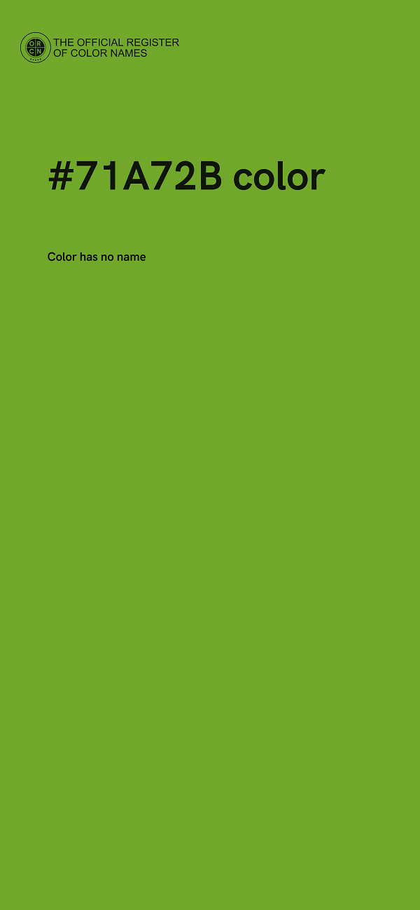 #71A72B color image
