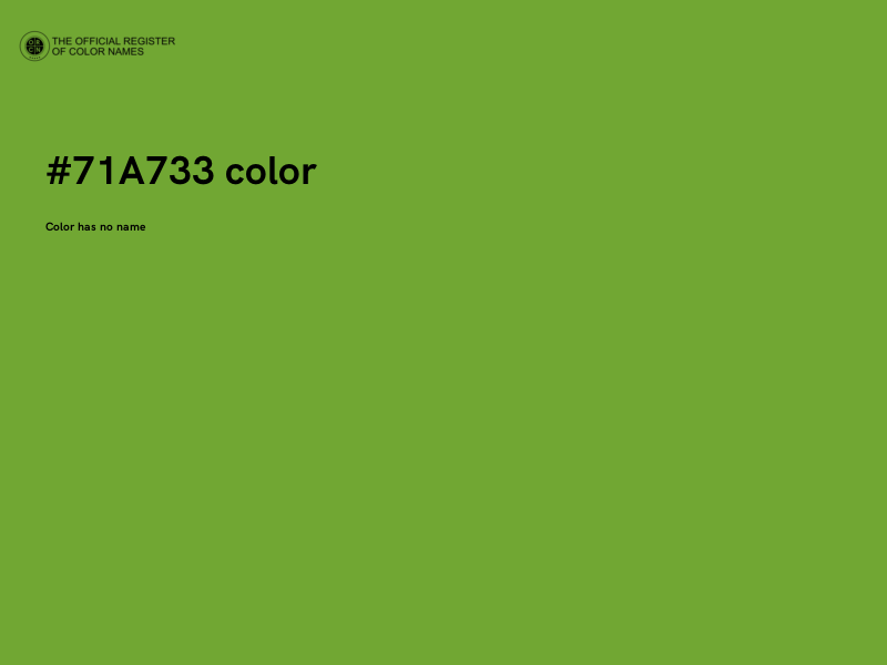 #71A733 color image