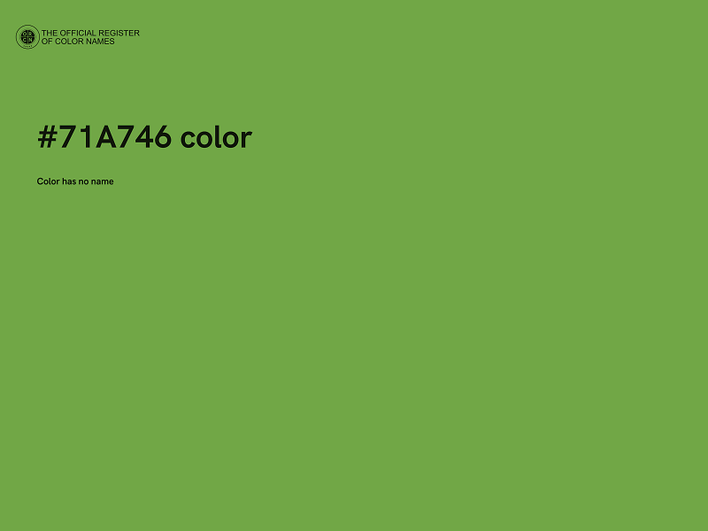 #71A746 color image