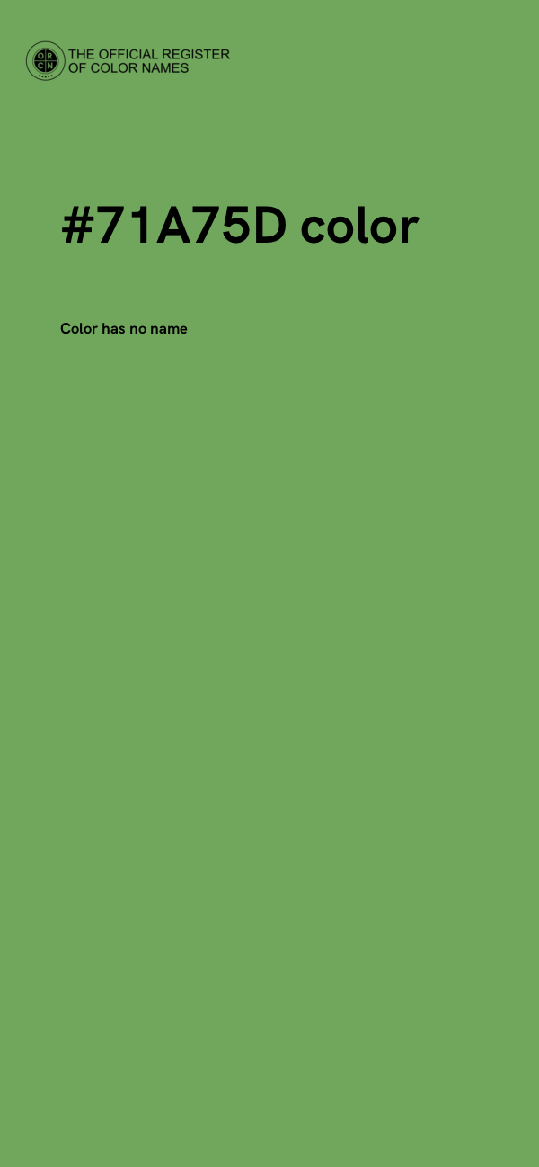 #71A75D color image