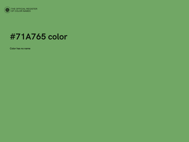 #71A765 color image
