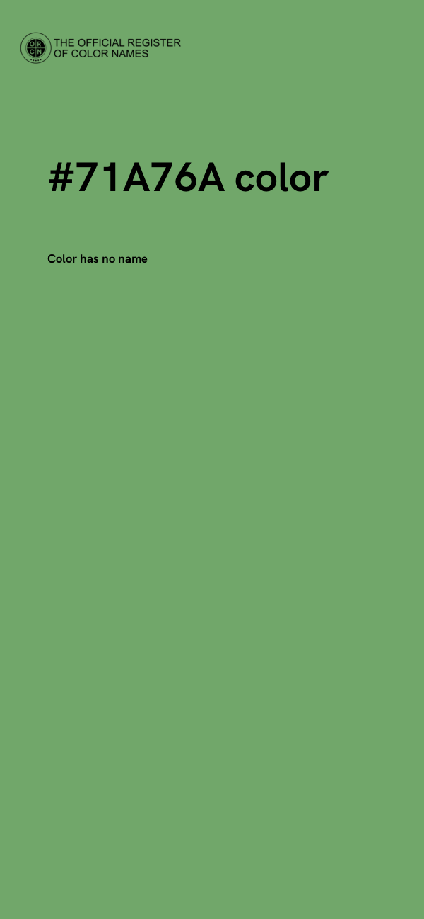 #71A76A color image