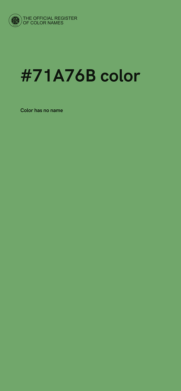 #71A76B color image