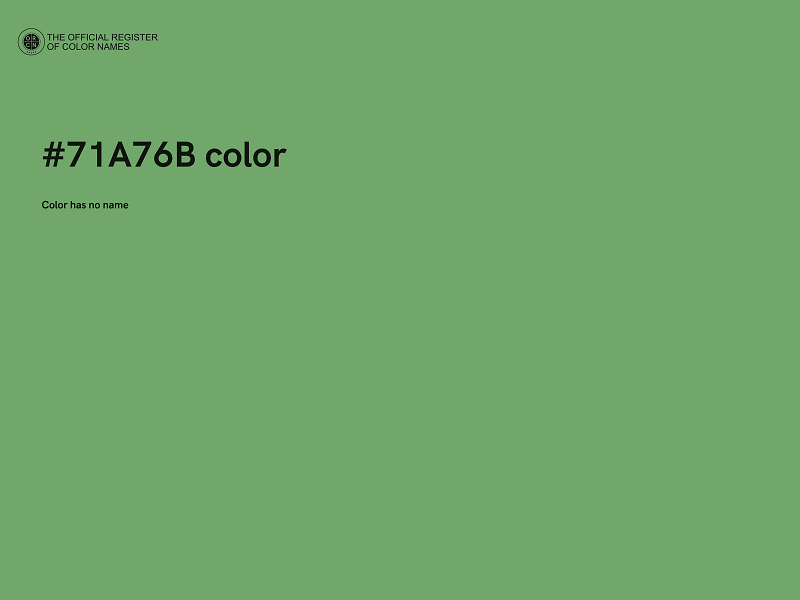 #71A76B color image