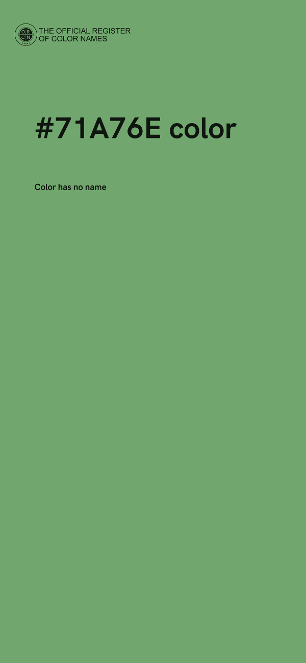 #71A76E color image