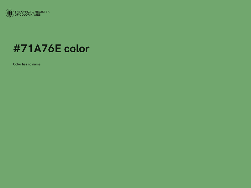 #71A76E color image