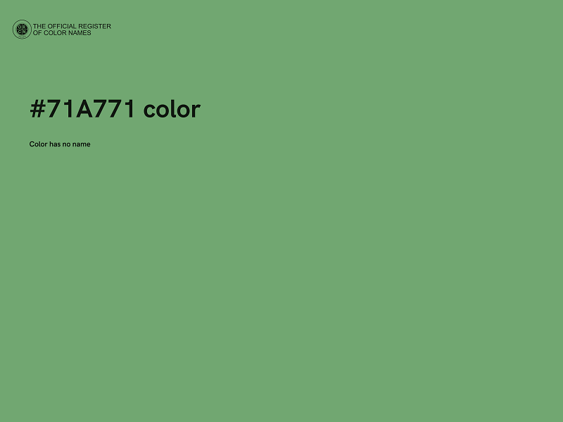 #71A771 color image