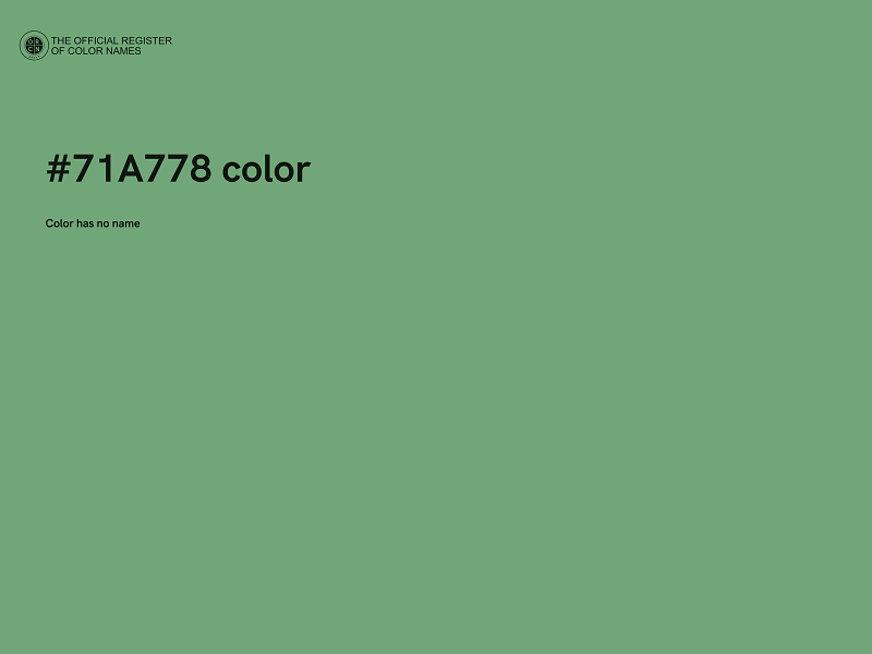 #71A778 color image