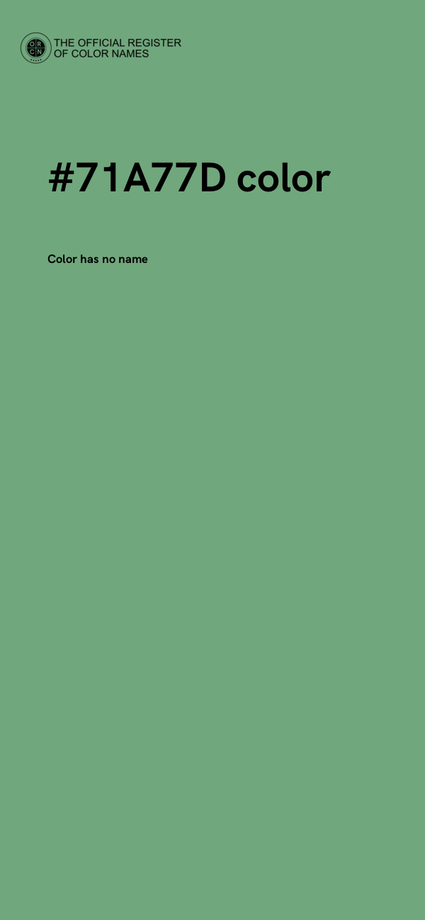 #71A77D color image