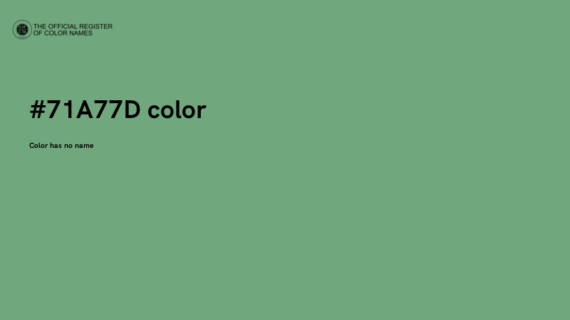 #71A77D color image