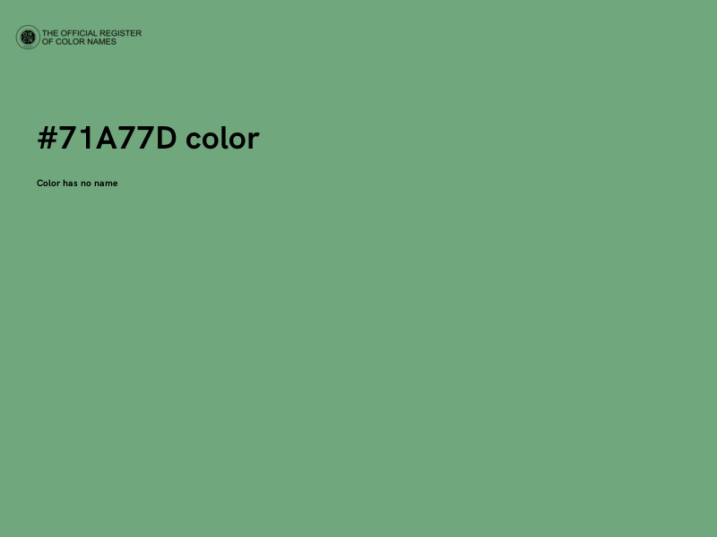 #71A77D color image