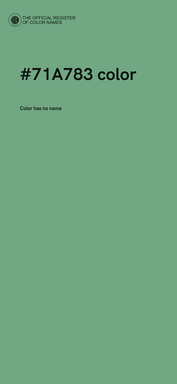 #71A783 color image