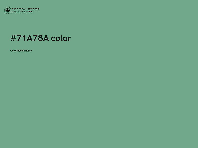 #71A78A color image