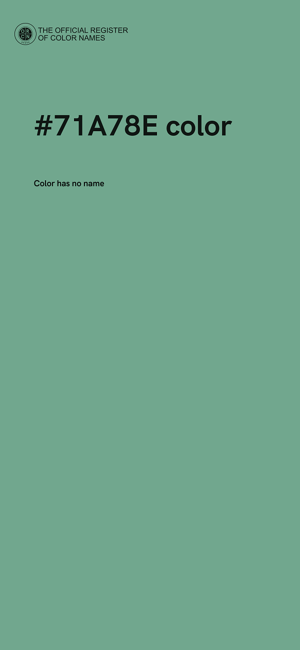 #71A78E color image