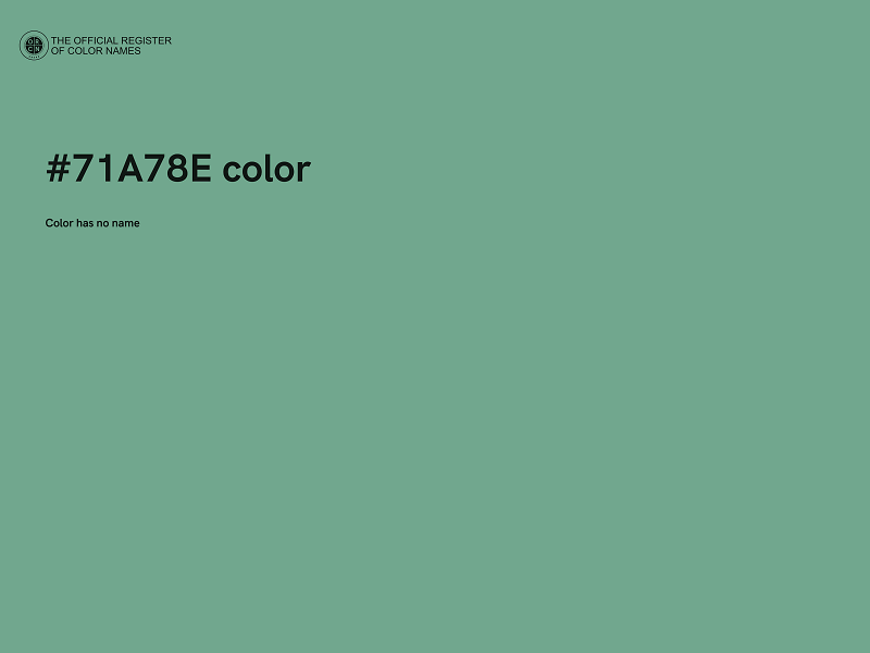 #71A78E color image