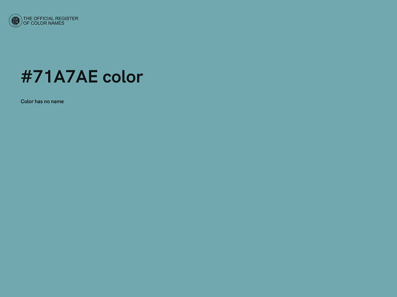 #71A7AE color image