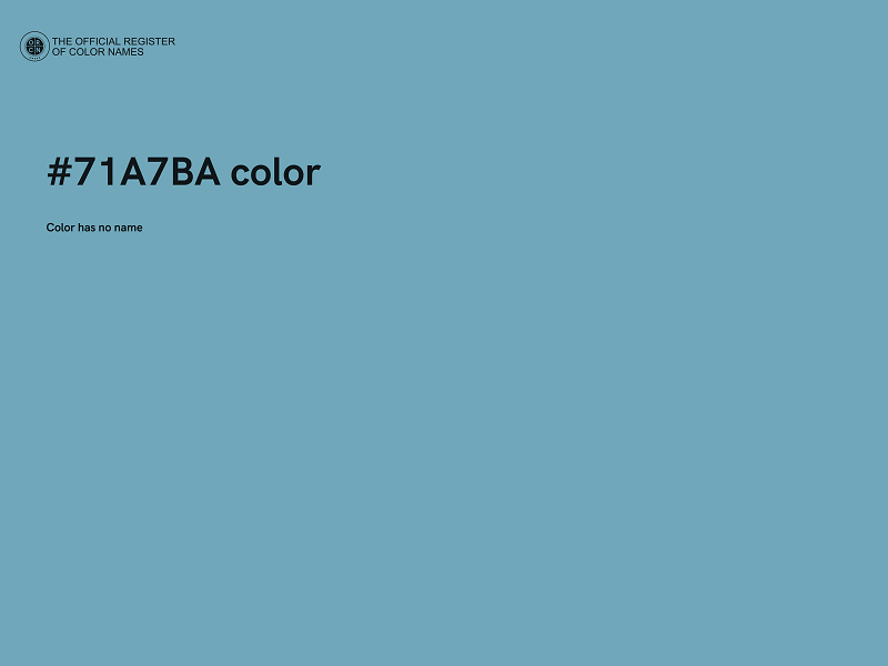 #71A7BA color image